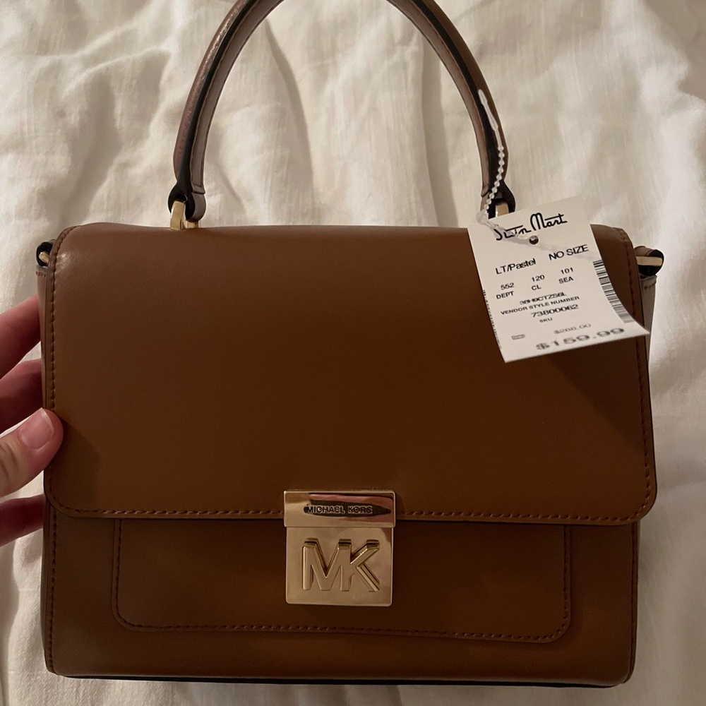 Michael Kors brown leather purse. NWT.